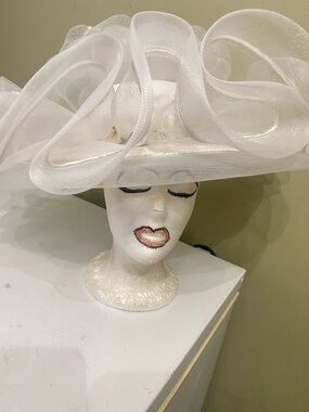 Fancy & Frilly Dress / Church / Derby Hat by J F Y New York